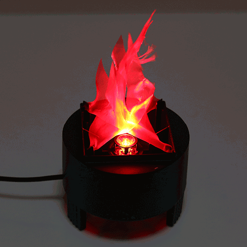 [220V US / UE Plug] 10 W Simulation Artificielle Brûler Faux Flamme Lampe Torche Feu Pot Bol Lumière pour Festival Party Décoration, Hauteur de la flamme: environ 8 cm SH0904766-06